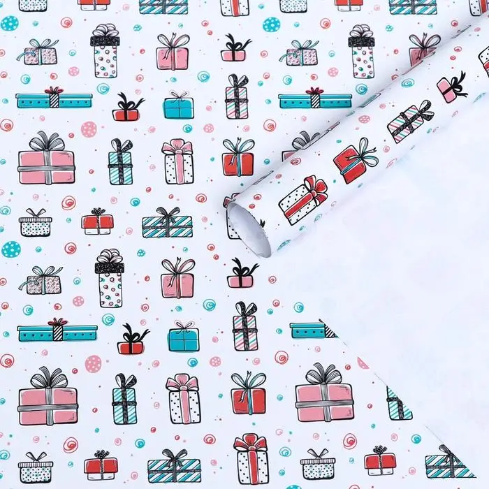 Бумага глянцевая &laquo;Подарок&raquo;, 40&times;60 см