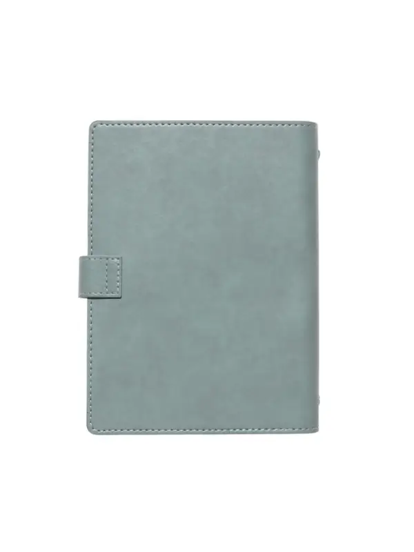 Органайзер на кольцах, C6, с хлястиком, 80л, линия, к/зам, Зеленый