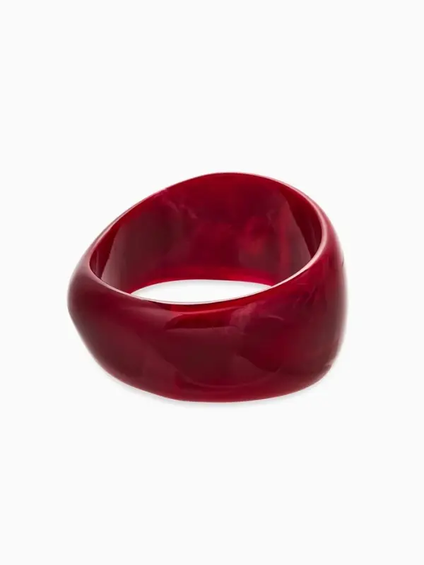 Браслет манжет акрил "Тренд", цвет бордово-малиновый