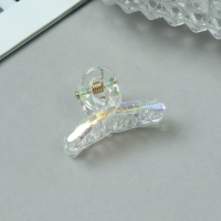 Краб для волос "Аванти" (набор 6 шт) петля, 3 см, прозрачный