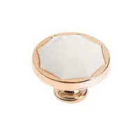 Ручка-кнопка CAPPIO РК046, d=38 мм, пластик, цвет золото