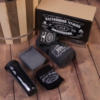 Набор подарочный "Real Man" плед, носки (2 пары), термостакан Набор подарочный "Real Man" плед, носки (2 пары), термостакан