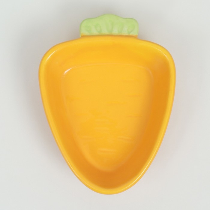 Миска керамическая для грызунов "Морковь" 11 х 8,5 см