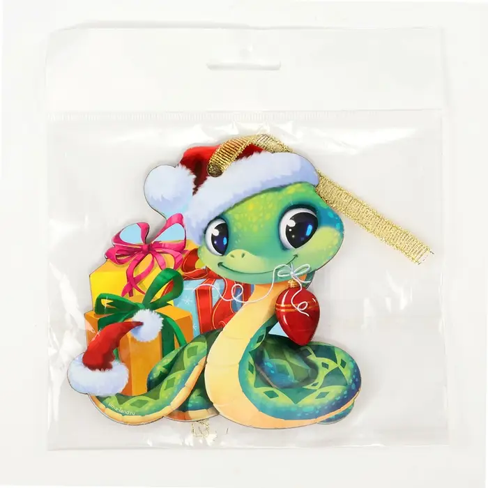 Подвеска на ёлку деревянная &laquo;Новый год! Змея&raquo;, символ 2025