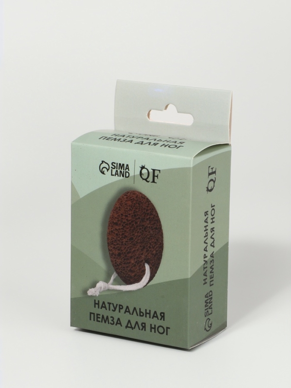 Натуральная пемза для педикюра, с подвесом, 9,5 × 7 см, цвет коричневый Натуральная пемза для педикюра, с подвесом, 9,5 × 7 см, цвет коричневый