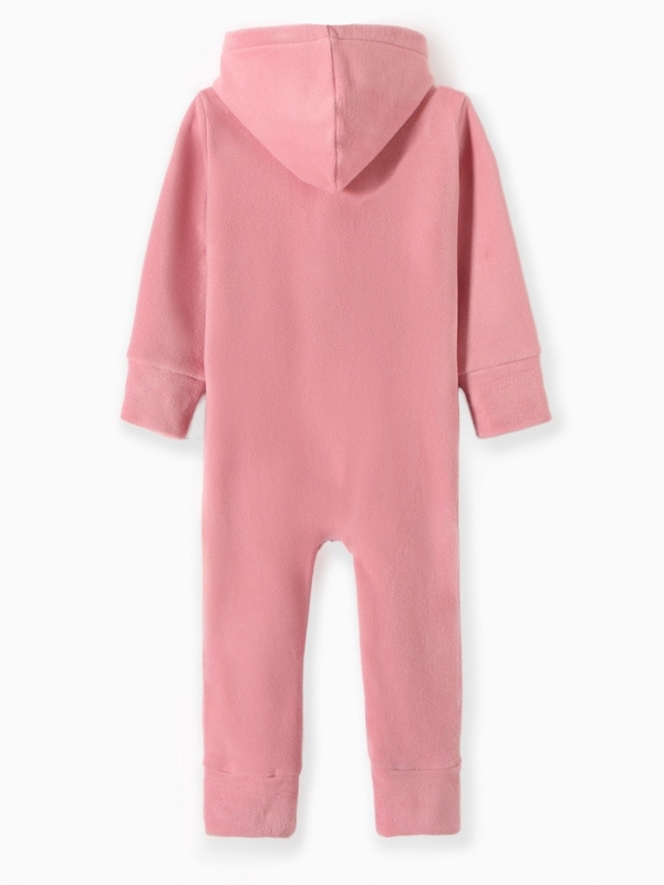 Комбинезон флисовый детский MINAKU: Fleece Soft, цвет розовый, рост 110 см