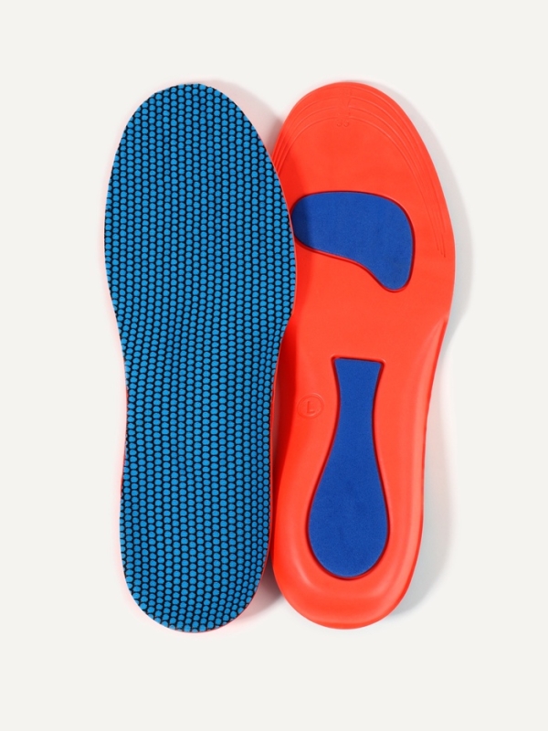 Стельки для обуви, универсальные, спортивные, р-р RU до 36 (р-р Пр-ля до 38), 24 см, пара, синий/красный Стельки для обуви, универсальные, спортивные, р-р RU до 36 (р-р Пр-ля до 38), 24 см, пара, синий/красный