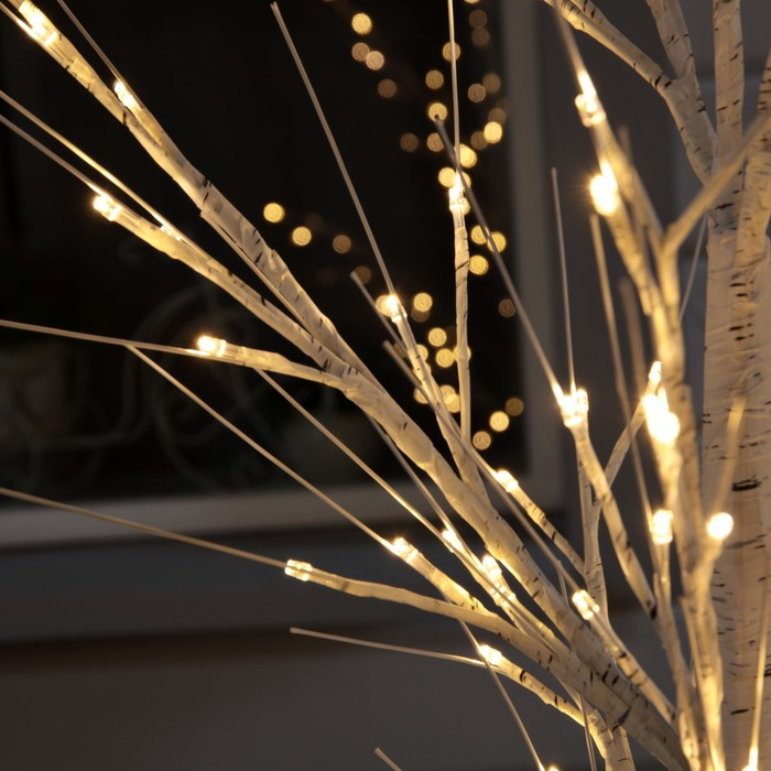Светодиодное дерево &laquo;Берёза&raquo; 1.8 м, 144 LED, постоянное свечение, 220 В, свечение тёплое белое