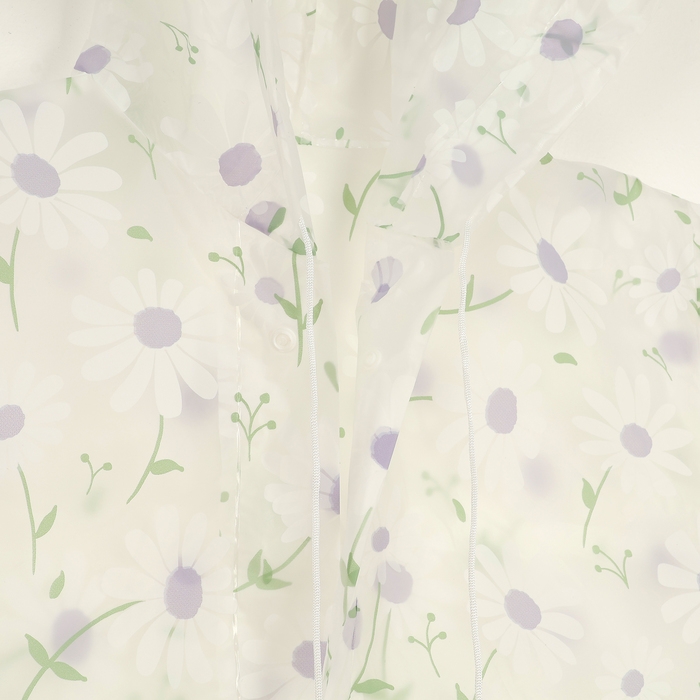 Дождевик детский &laquo;Ромашки&raquo;, рост 125-155 см