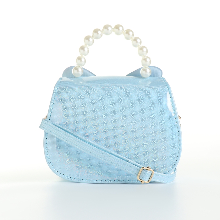 Сумка детская для девочки на клапане «Выбражулька», цвет голубой Сумка детская для девочки на клапане «Выбражулька», цвет голубой