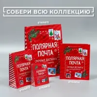 Пакет подарочный новогодний ламинированный &laquo;Полярная почта&raquo;, L 28 х 38 х 9 см