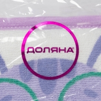 Мочалка детская для купания Доляна &laquo;Котёнок&raquo;, 12&times;8 см, фиолетовый