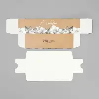 Коробка для макарун, кондитерская упаковка &laquo;С любовью крафт&raquo; 18 х 5.5 х 5.5 см