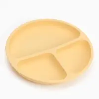 Тарелка детская секционная, 3 секции, молочный, Mum&Baby