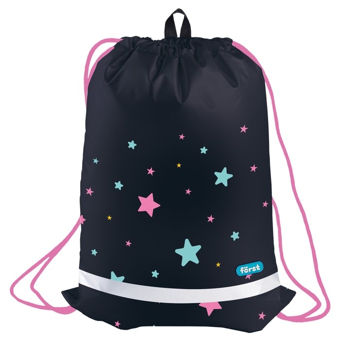 Мешок для обуви 460*360 F&ouml;rst, светоотр полоса, сетка дев Stars FT-MS-012401