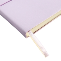 Ежедневник недатированный A5 136 листов deVENTE. Jane, мягкая обложка пвх, резинка, перфорация, ляссе, блок 70, сиреневый Ежедневник недатированный A5 136 листов deVENTE. Jane, мягкая обложка пвх, резинка, перфорация, ляссе, блок 70, сиреневый