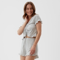 Пижама женская (футболка и шорты) KAFTAN Gray р. 40-42 Пижама женская (футболка и шорты) KAFTAN Gray р. 40-42