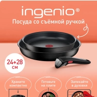 Набор посуды Ingenio Unlimited 24 28 см, со съемной ручкой
