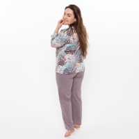 Костюм (лонгслив, брюки) женский &laquo;Оазис&raquo; цвет светло-коричневый, размер 46