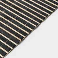 Салфетка сервировочная на стол &laquo;Соломка черная&raquo;, 45&times;30 см, цвет чёрный