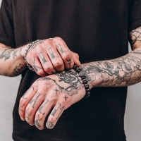 Браслет унисекс &laquo;Лава&raquo; лев, цвет чёрный с серебром, d=7 см