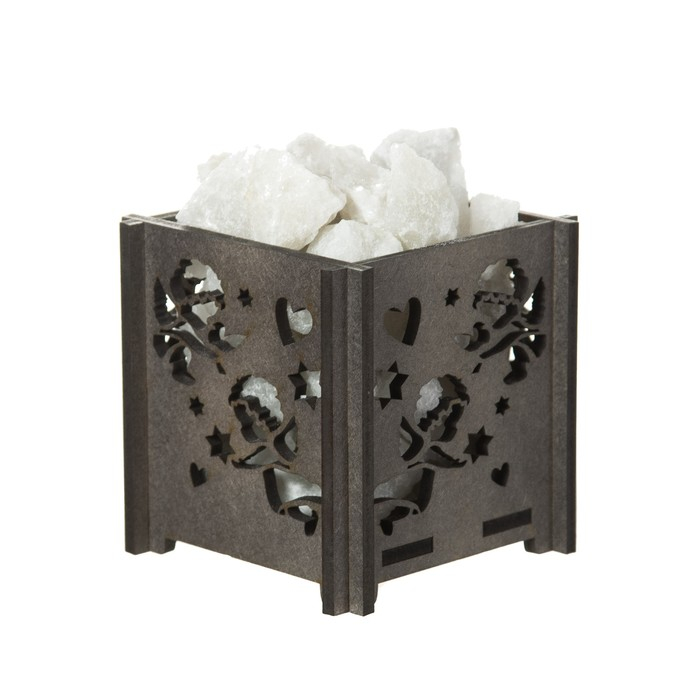 Соляной светильник Соляной светильник "Корзина Б Ангелы" E14 15Вт 1,8кг диммер 14х14х18 см