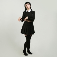 Карнавальный набор «Мрачная девчонка», р. S: парик, юбка, чулки, воротник Карнавальный набор «Мрачная девчонка», р. S: парик, юбка, чулки, воротник