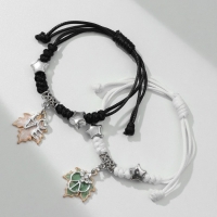 Браслеты &laquo;Неразлучники&raquo; листья, цветные, L=12,5 см