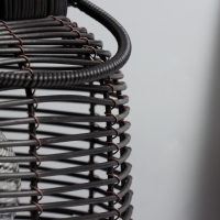 Настольная лампа "Бурмис" Е27 15Вт черный 22х22х30 см RISALUX