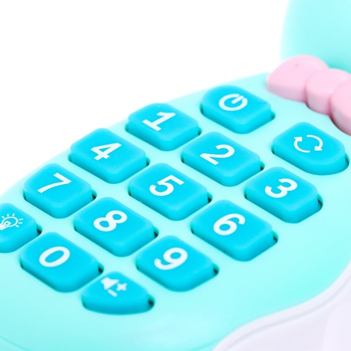 Музыкальный телефончик «Милый зайка», звук, свет, цвет голубой Музыкальный телефончик «Милый зайка», звук, свет, цвет голубой