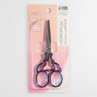 Ножницы для рукоделия &laquo;Кружево&raquo;, скошенное лезвие, 5", 13 см, цвет хамелеон