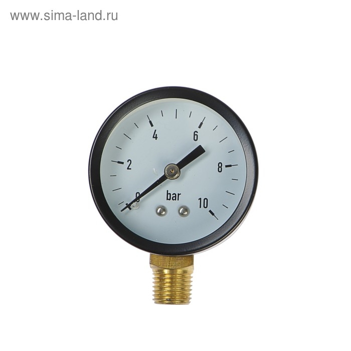 Манометр TAEN, радиальный, 10 атм, d=50 мм, наружная резьба 1/4 Манометр TAEN, радиальный, 10 атм, d=50 мм, наружная резьба 1/4"