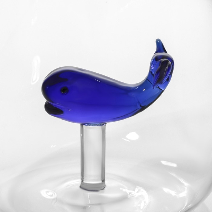 Кружка стеклянная с фигуркой на дне &laquo;Серен. Кит&raquo;, 350 мл