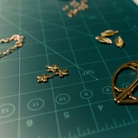 Подвеска &laquo;Цветок&raquo; миниатюрный, набор 10 шт., цвет золото