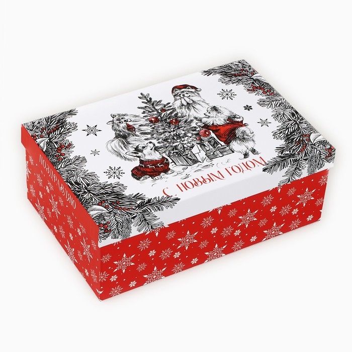 Набор подарочных коробок 5 в 1 &laquo;Уютного нового года&raquo;, 22 х 14 х 8,5 ‒ 32.5 х 20 х 12.5 см, Новый год