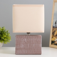 Настольная лампа "Норма" Е14 40Вт кофе 17,5х10,5х28,5 см RISALUX