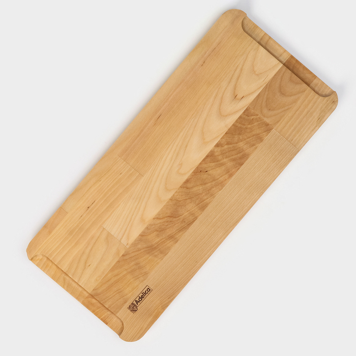 Поднос-подставка Adelica «Чайная станция», на 2 персоны, с потайными ручками, 40×18×1,8 см, берёза Поднос-подставка Adelica «Чайная станция», на 2 персоны, с потайными ручками, 40×18×1,8 см, берёза