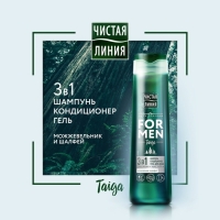 Шампунь для волос Чистая линия For Men 3 в 1 &laquo;Энергия и чистота&raquo;, комплексный уход, 400 мл