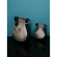 Набор подставок для мелочей &laquo;Собака&raquo;, полистоун, 25 см, цвет чёрный