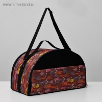 Сумка - переноска для животных, раскладная полукруглая, нейлон, 48 х 25 х 28 см, микс расцветок 4940 Сумка - переноска для животных, раскладная полукруглая, нейлон, 48 х 25 х 28 см, микс расцветок 4940