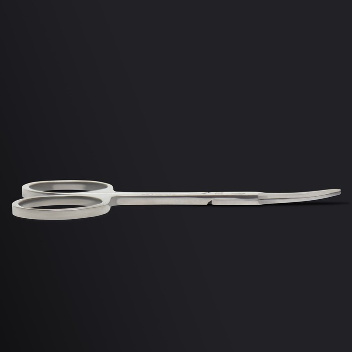 Ножницы маникюрные &laquo;Premium&raquo;, для кутикулы, загнутые, узкие, 9 см, на блистере, цвет серебристый