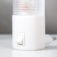 Ночник пластик от сети "Вытянутый цилиндр" 10,5х2,7х2,3 см RISALUX