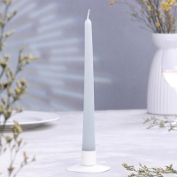 Набор свечей античных, 2,3х 24,5 см, 5 ч, 55 г, 4 штуки, серая Набор свечей античных, 2,3х 24,5 см, 5 ч, 55 г, 4 штуки, серая