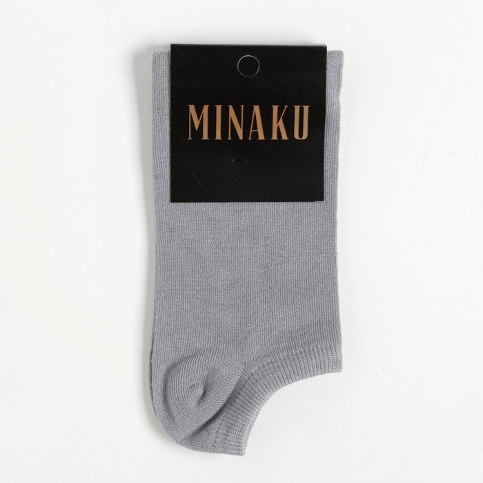 Носки мужские укороченные MINAKU цвет светло-серый, размер 42-43 (29 см)