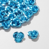 Бусина «Розочка», 12 мм, (набор 30 шт.),цвет голубой Бусина «Розочка», 12 мм, (набор 30 шт.),цвет голубой
