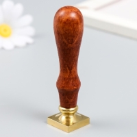 Печать для сургуча с деревянной ручкой "Цветы в узорах" 9х2,2х2,2 см Печать для сургуча с деревянной ручкой "Цветы в узорах" 9х2,2х2,2 см