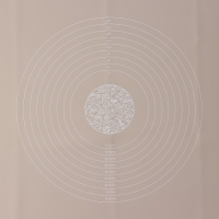 Коврик с разметкой Доляна &laquo;Капучино&raquo;, силикон, 70&times;50 см, цвет бежевый