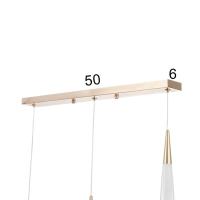 Светильник BayerLux "Галассия" 3хLED 9Вт золото 50х3,2х32-182120 см Светильник BayerLux "Галассия" 3хLED 9Вт золото 50х3,2х32-182120 см