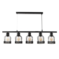 Светильник "Генри" 5хЕ27 40Вт черный 100х14,5х23-123 см Светильник "Генри" 5хЕ27 40Вт черный 100х14,5х23-123 см