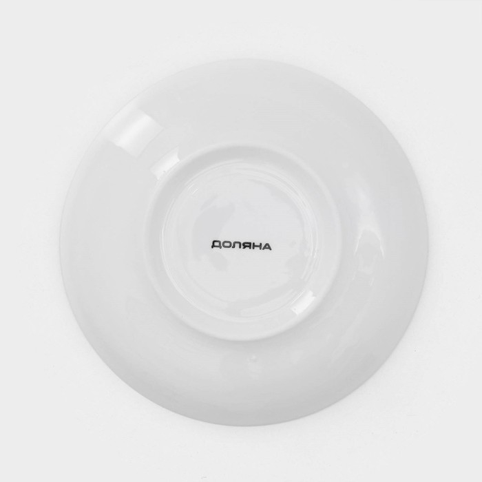 Сервиз фарфоровый чайный Доляна &laquo;Роза&raquo;, 12 предметов: чашка 250 мл, блюдце d=15 см